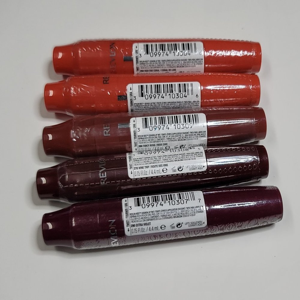 Revlon Kiss Cushion Lip Tint — lot of 5